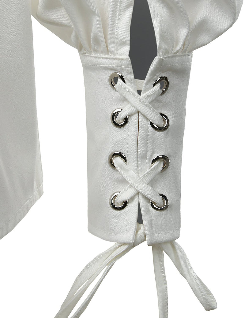 Mens Renaissance Shirts Gothic Pirate Cosplay Costume Tops
