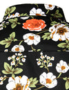 Men's Floral Long Sleeve Cotton Casual Button Up  Shirt