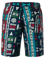 Men's Navy Blue Retro Casual Cotton Summer Shorts