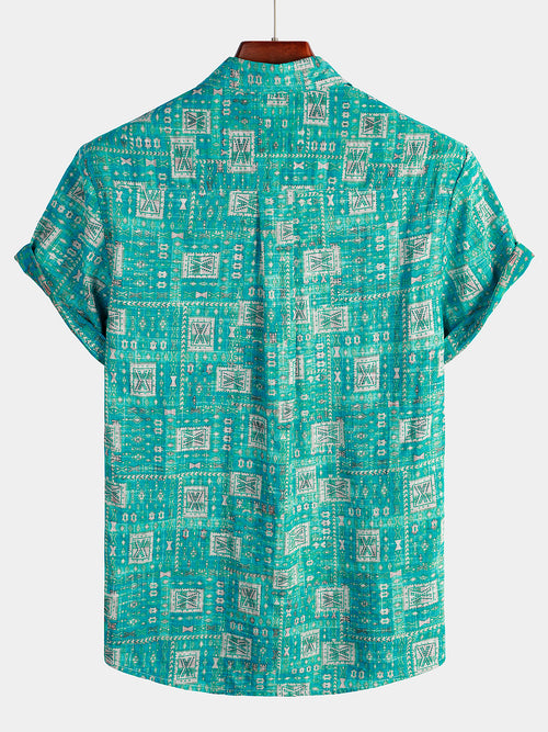 Men's Casual Holiday Pocket Hawaiian Shirt