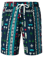 Men's Vintage Boho Short Sleeve Shirt & Shorts Set