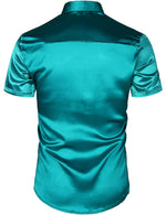 Men's Dress Shirt Sequins Button Down Shirts Disco Party Costume