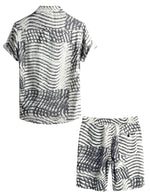 Men's Vintage Casual Shirt & Shorts Set