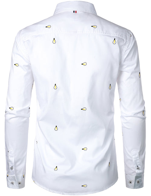 Men's Casual Long Sleeve Cotton Shirt