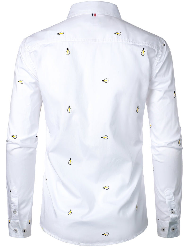 Men's Casual Long Sleeve Cotton Shirt