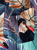 Men's Tropical Holiday Animal Print Cotton Shirt