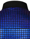 Men's Dress Shirt Sequins Button Down Long Sleeve Shirts Disco Party Costume