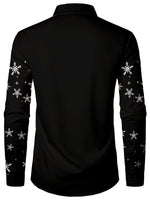 Men's Crazy Christmas Funny Santa Piss Novelty Long Sleeve Button Up Shirt