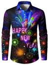 Bundle Of 4|Men's Printed Regular Fit Festive Long Sleeve Shirt