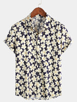 Bundle Of 3| Men's Floral Cotton Tropical Hawaiian Shirts