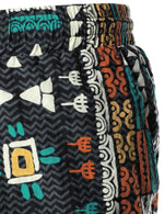 Men's Black Retro Triba Casual Cotton Summer Shorts