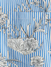 Men's Striped & Floral Print Short Sleeve Shirt