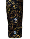 Men's Vintage Print Floral Casual Long Sleeve Shirt