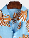 Men's Casual Holiday Pocket Short Sleeve Shirt
