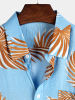Men's Casual Holiday Pocket Short Sleeve Shirt