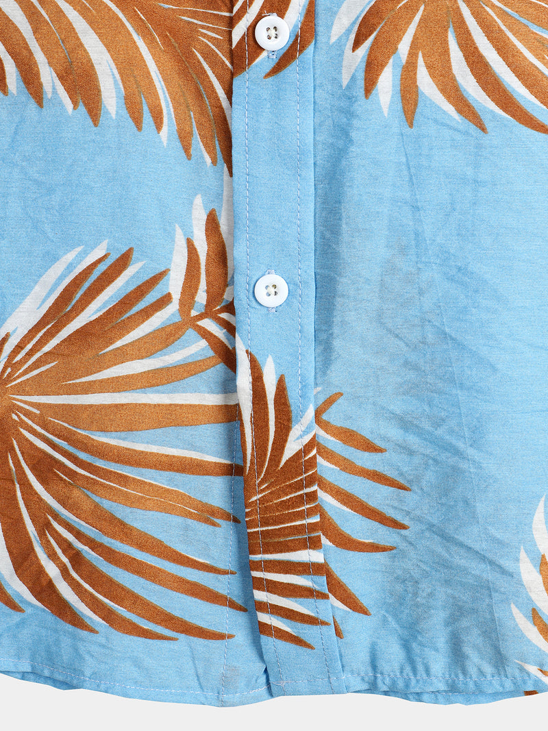 Men's Casual Holiday Pocket Short Sleeve Shirt