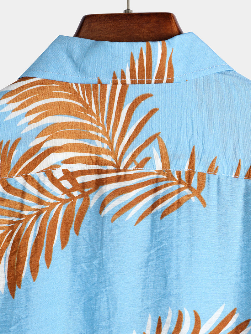 Men's Casual Holiday Pocket Short Sleeve Shirt