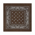Men's Cotton Outdoor Neck Multicolor Paisley Bandana Square Scarf
