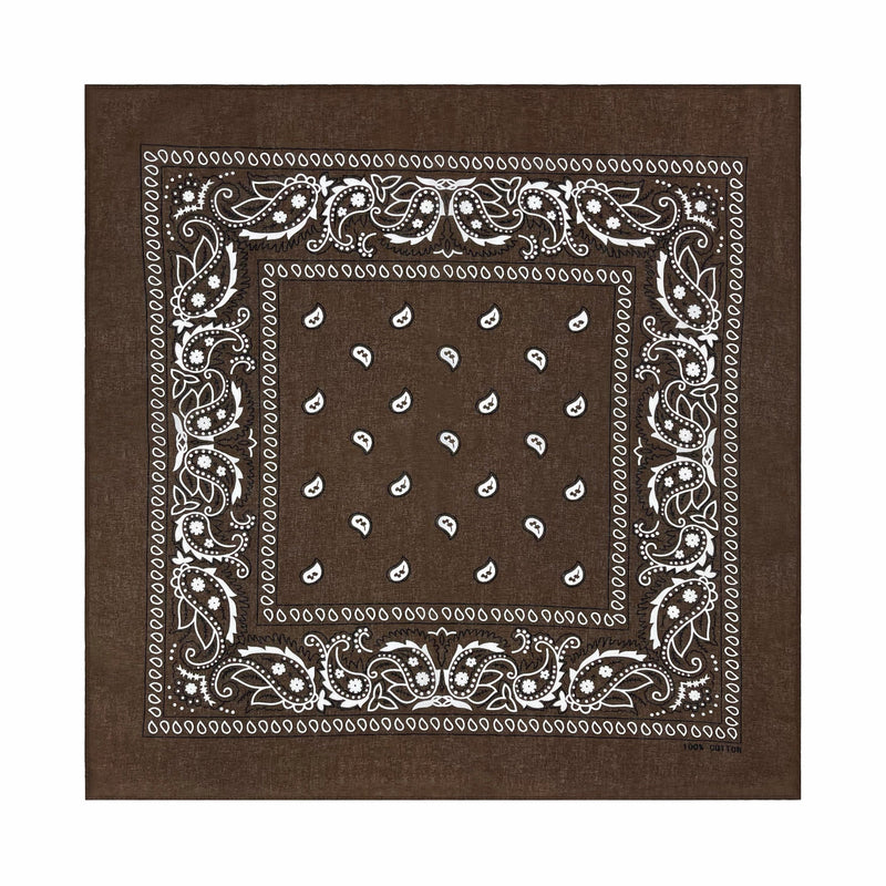Men's Cotton Outdoor Neck Multicolor Paisley Bandana Square Scarf
