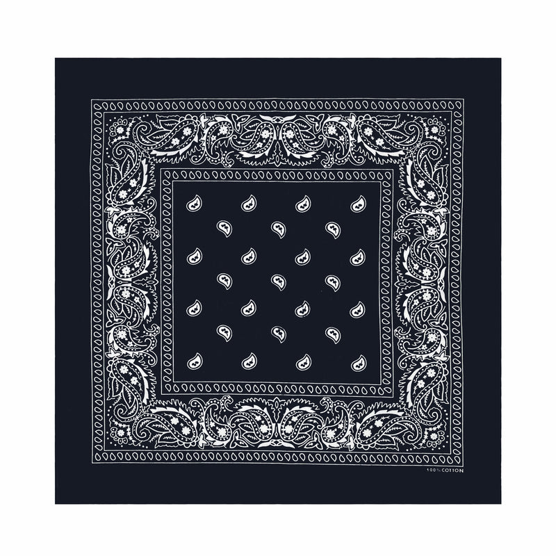 Men's Cotton Outdoor Neck Multicolor Paisley Bandana Square Scarf