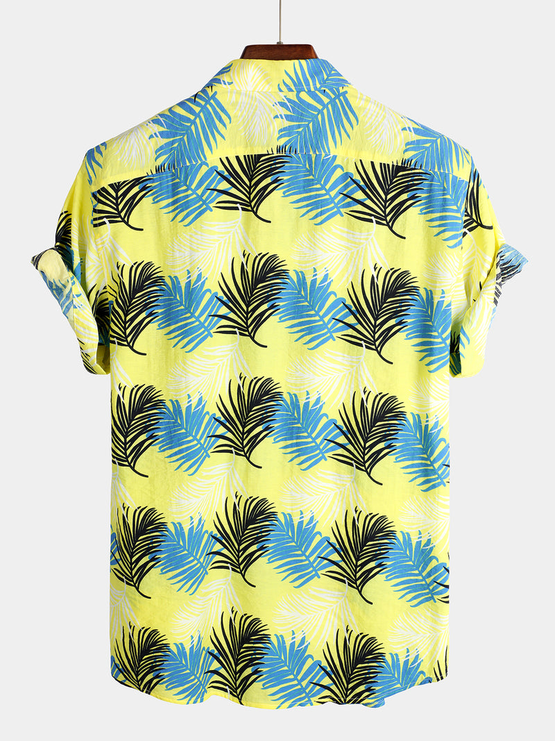 Men's Casual Holiday Pocket Short Sleeve Shirt
