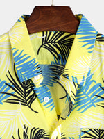 Men's Casual Holiday Pocket Short Sleeve Shirt