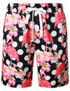 Men's Flamingo Polka dots Hawaiian Shirt & Shorts Set
