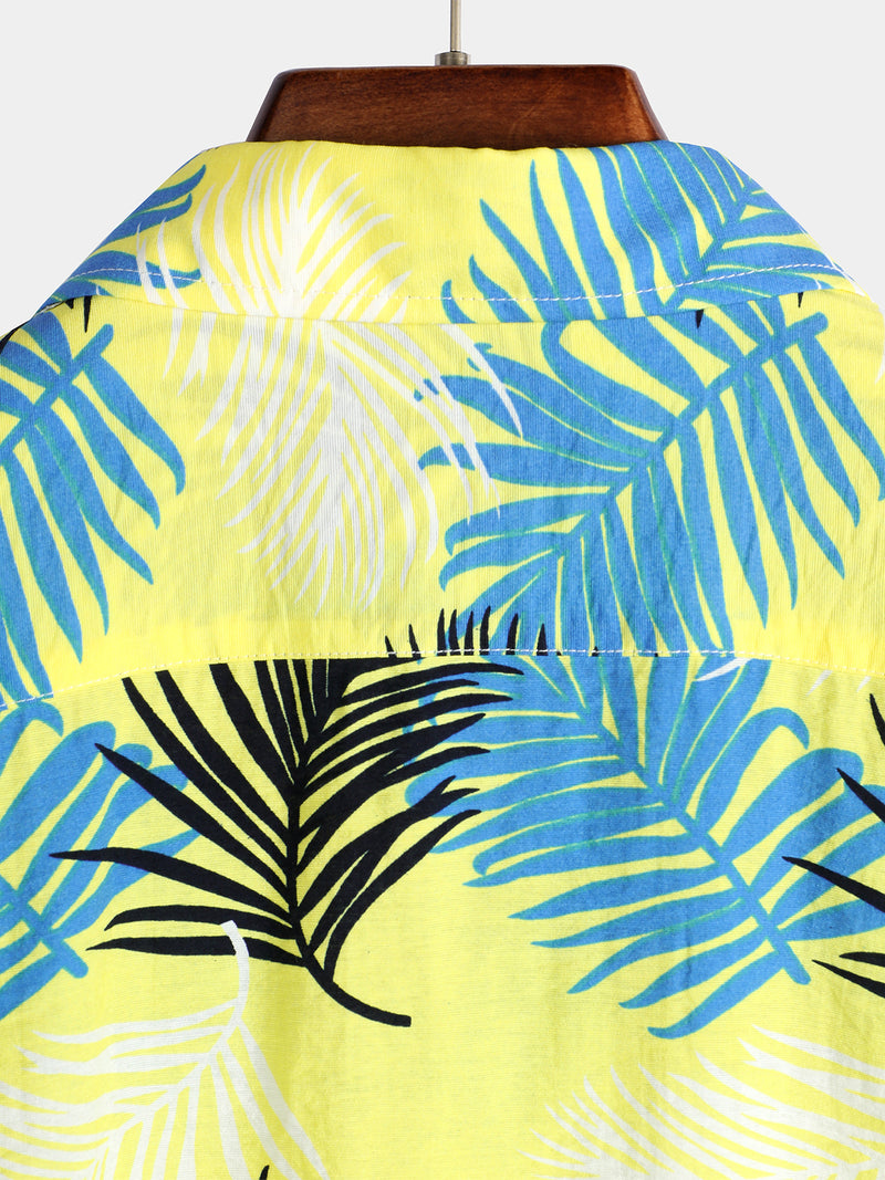 Men's Casual Holiday Pocket Short Sleeve Shirt