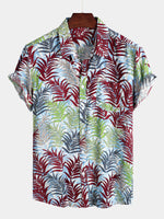 Men's Casual Holiday Pocket Cotton Short Sleeve Shirt