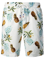 Men's Cotton Pineapple Print Hawaiian Shirt & Shorts Set