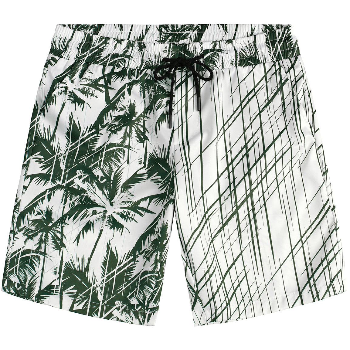 Men's Summer Casual Palm Tree Beach Hawaiian Aloha Shorts
