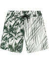 Men's Summer Casual Palm Tree Beach Hawaiian Aloha Shorts