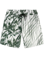 Men's Summer Casual Palm Tree Beach Hawaiian Aloha Shorts