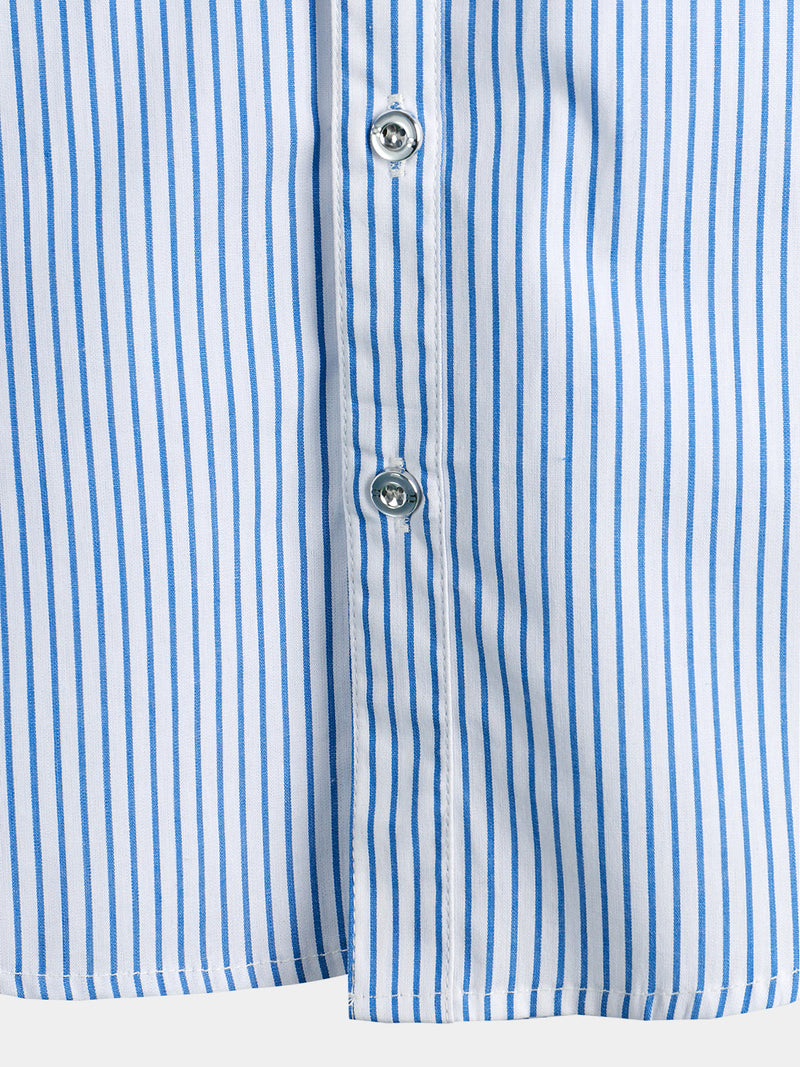 Men's Casual Pocket Short Sleeved Button Up Shirt