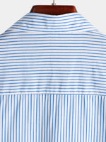 Men's Casual Pocket Short Sleeved Button Up Shirt