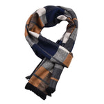 Men's Warm And Color Matching Plaid Scarf