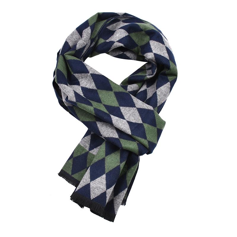 Men's Versatile Diamond Warm Scarf