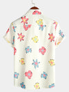 Bundle Of 3 | Men's Floral Casual Beach Summer Holiday Short Sleeve Shirt