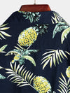 Men's Tropical Fruit Pineapple Holiday Cotton Shirt