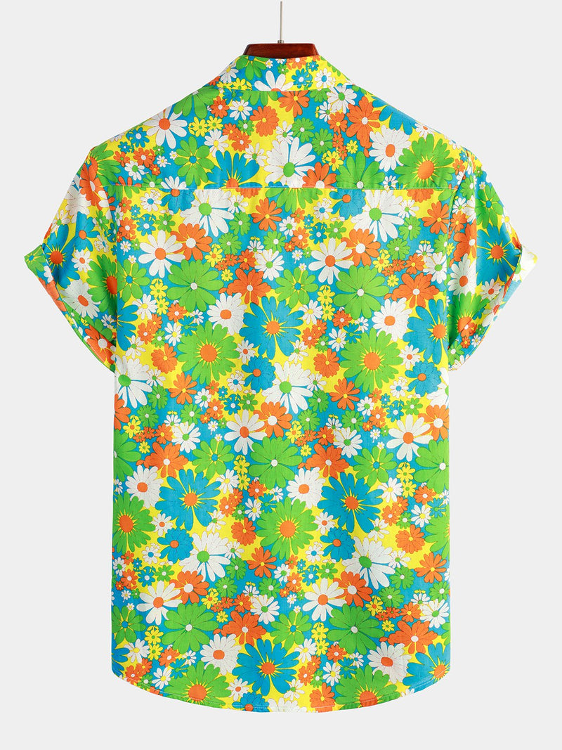 Bundle Of 3 | Men's Floral Cotton Tropical Hawaiian Shirts