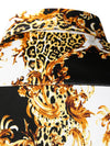 Men's Retro Print Long Sleeve Cotton Casual Button Up Shirt