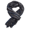 Men's Retro Literary Gold Thread Striped Scarf