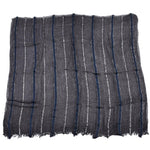 Men's Retro Literary Gold Thread Striped Scarf