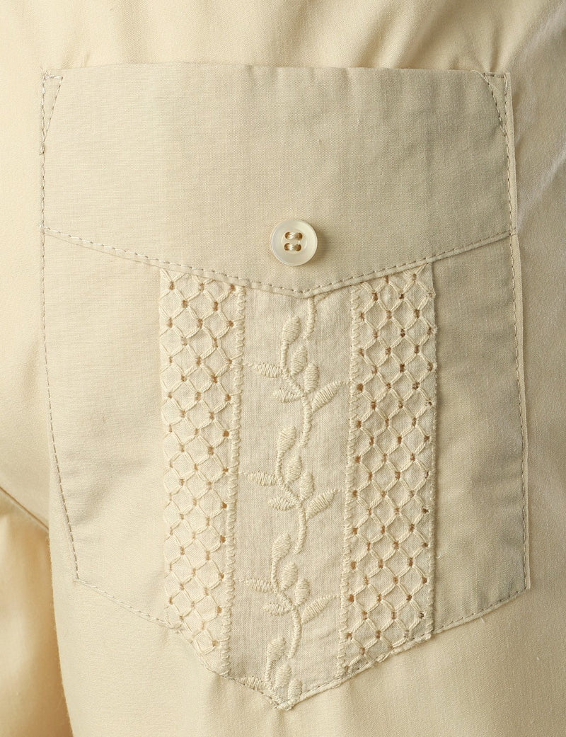 Men's Short Sleeve Button Down Cuban Guayabera Shirts Casual Suits