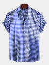 Men's Casual Pocket Plaid Cotton Shirt