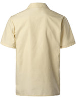 Men's Short Sleeve Button Down Cuban Guayabera Shirts Casual Suits