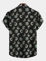 Men's Print Cotton Pocket Tropical Hawaiian Shirt
