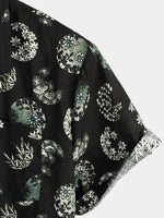 Men's Print Cotton Pocket Tropical Hawaiian Shirt
