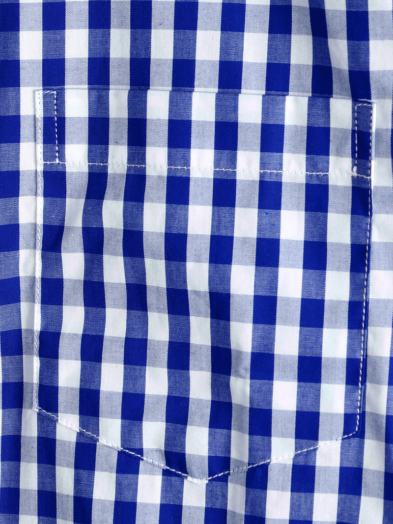 Men's Casual Pocket Plaid Cotton Shirt