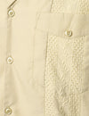Men's Short Sleeve Button Down Cuban Guayabera Shirts Casual Suits